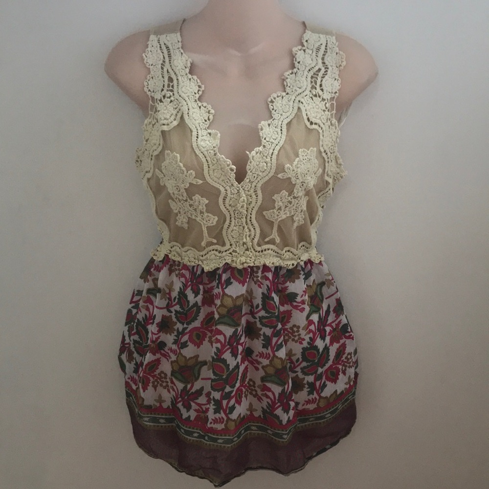 Anthropologie Lulumari Vintage Inspired Top